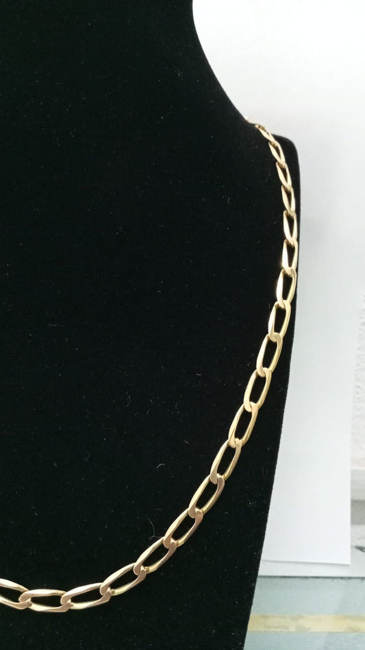 Cadena oro de 14k. Diseño 1*1 24.1 gr 27cm de largo