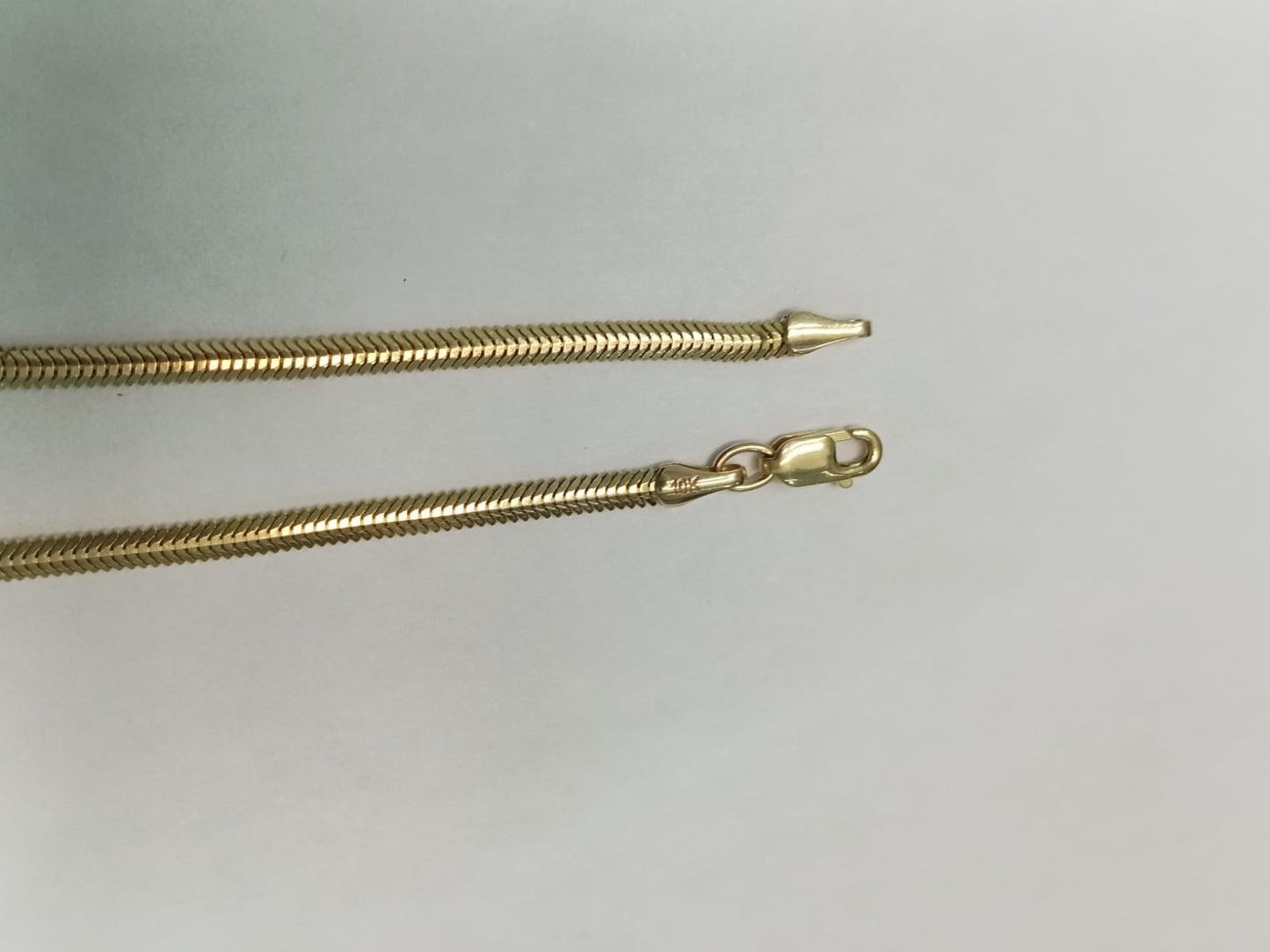 Collar Panza de Víbora en Oro 10K