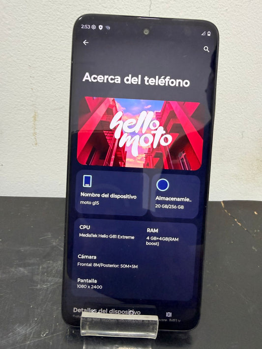 MOTO G15 256 GB 4 RAM