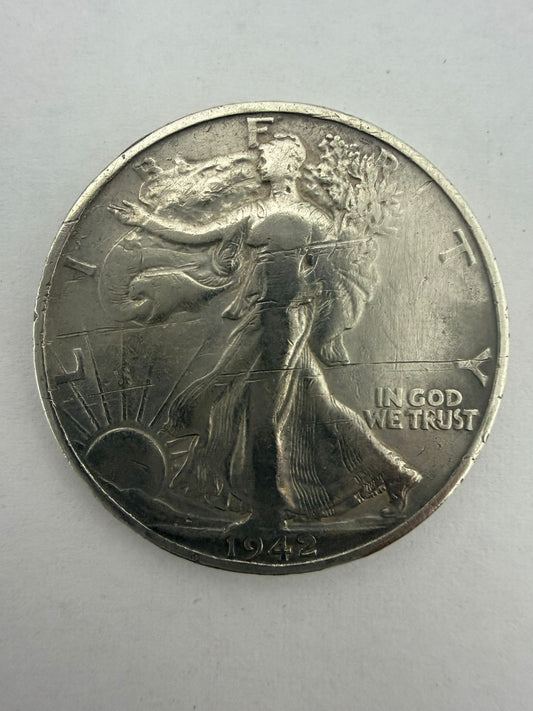MONEDA DE PLATA MEDIO DOLAR .900 🔹 Walking Liberty Half Dollar