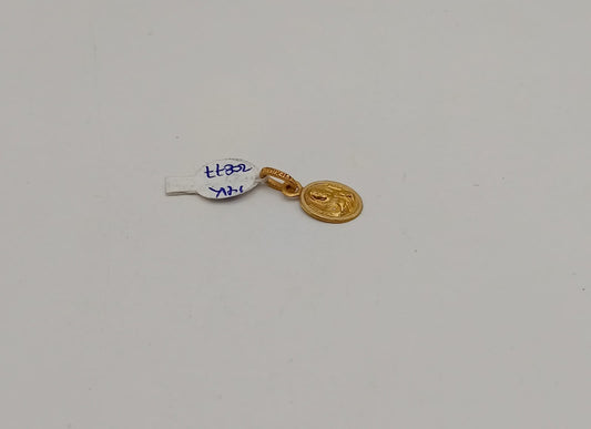 medalla religiosa ORO 14k peso .8gr, usado