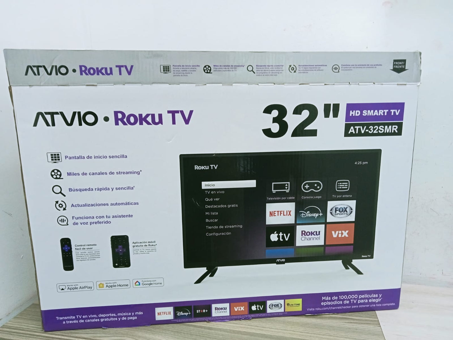 Pantalla atvio 32 pulgas roku - usada