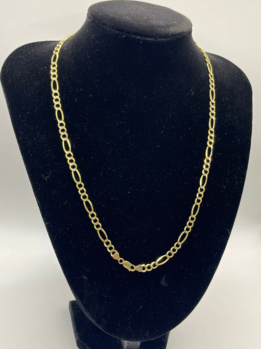 CADENA ESTILO 3X1 DE ORO 10K 16 GRMS MIDE 28 CM