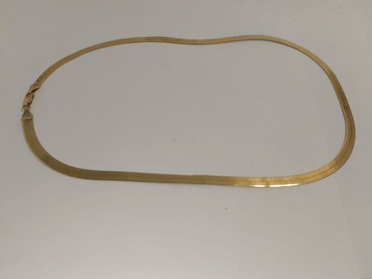 Gargantilla de Oro 18k Plana – 9.7g 💛✨