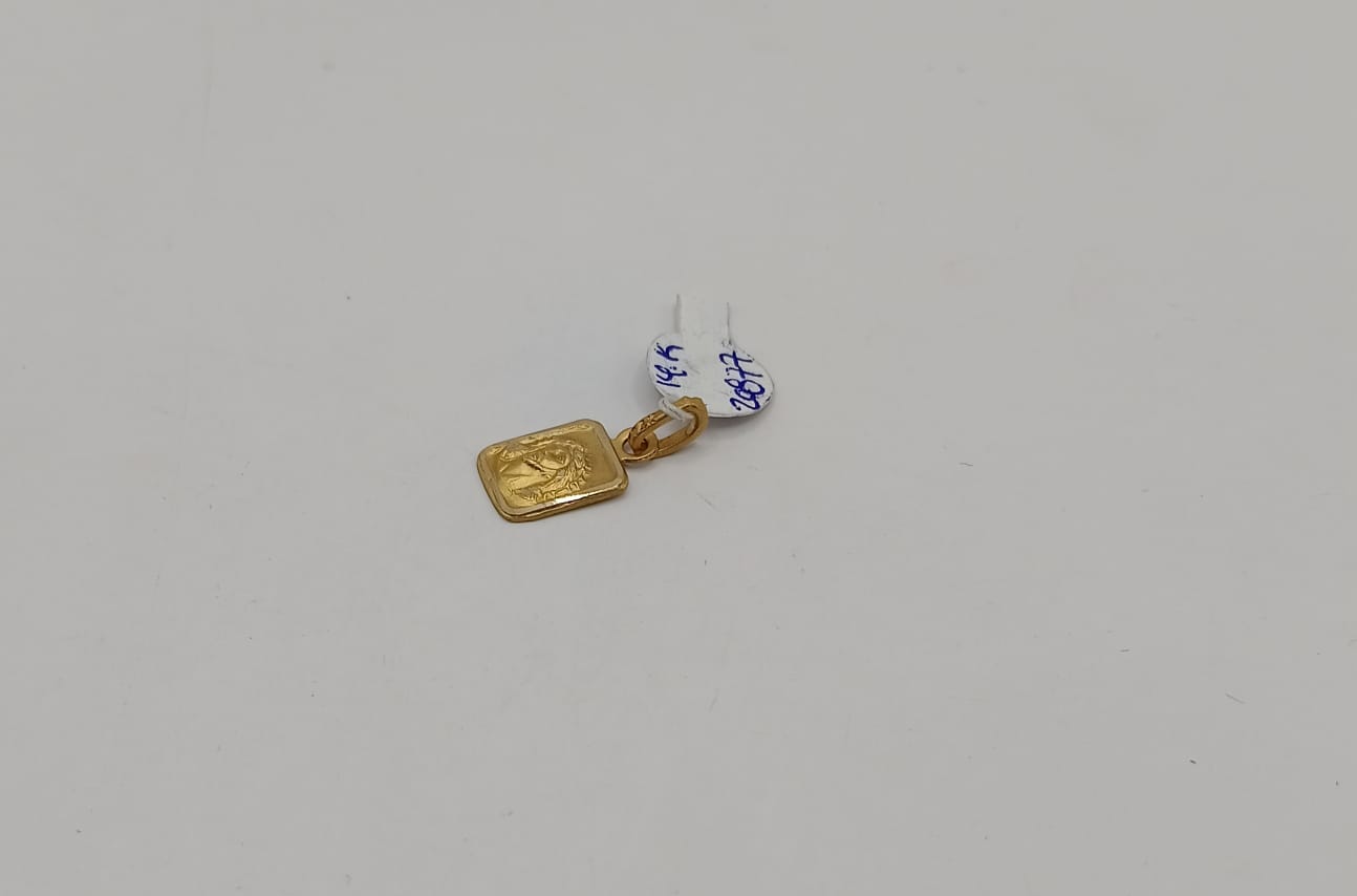 medalla religioso ORO 14k peso .8gr usado