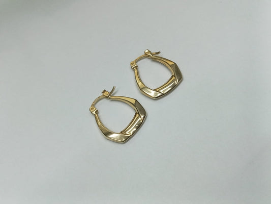 par aretes de oro 14k