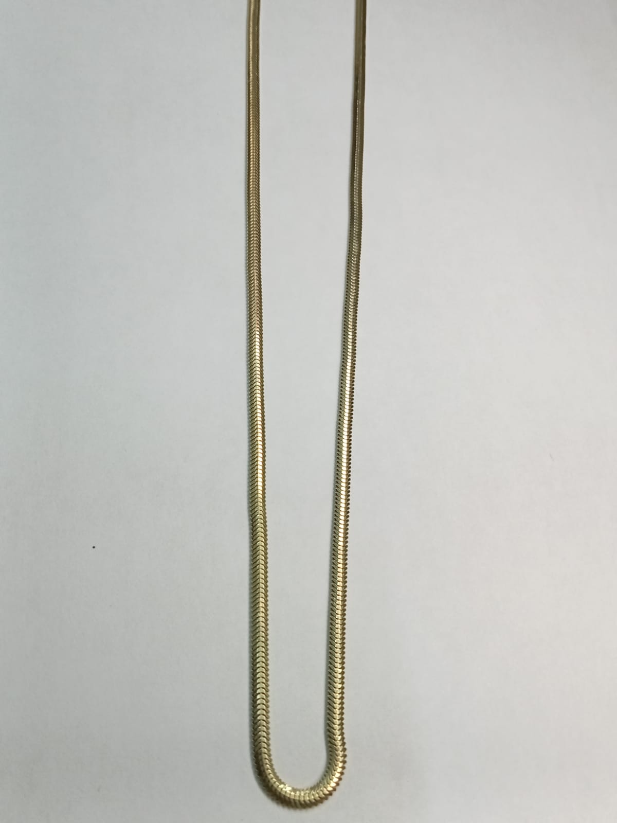 Collar Panza de Víbora en Oro 10K
