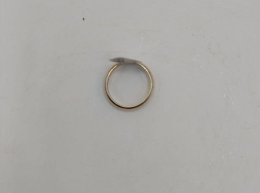 Argolla lisa ORO 10k peso 3.1gr, usado