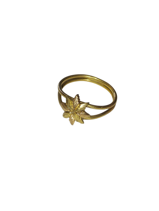 ANILLO DE ORO 10K 2.9 GR. FIGURA DE FLOR