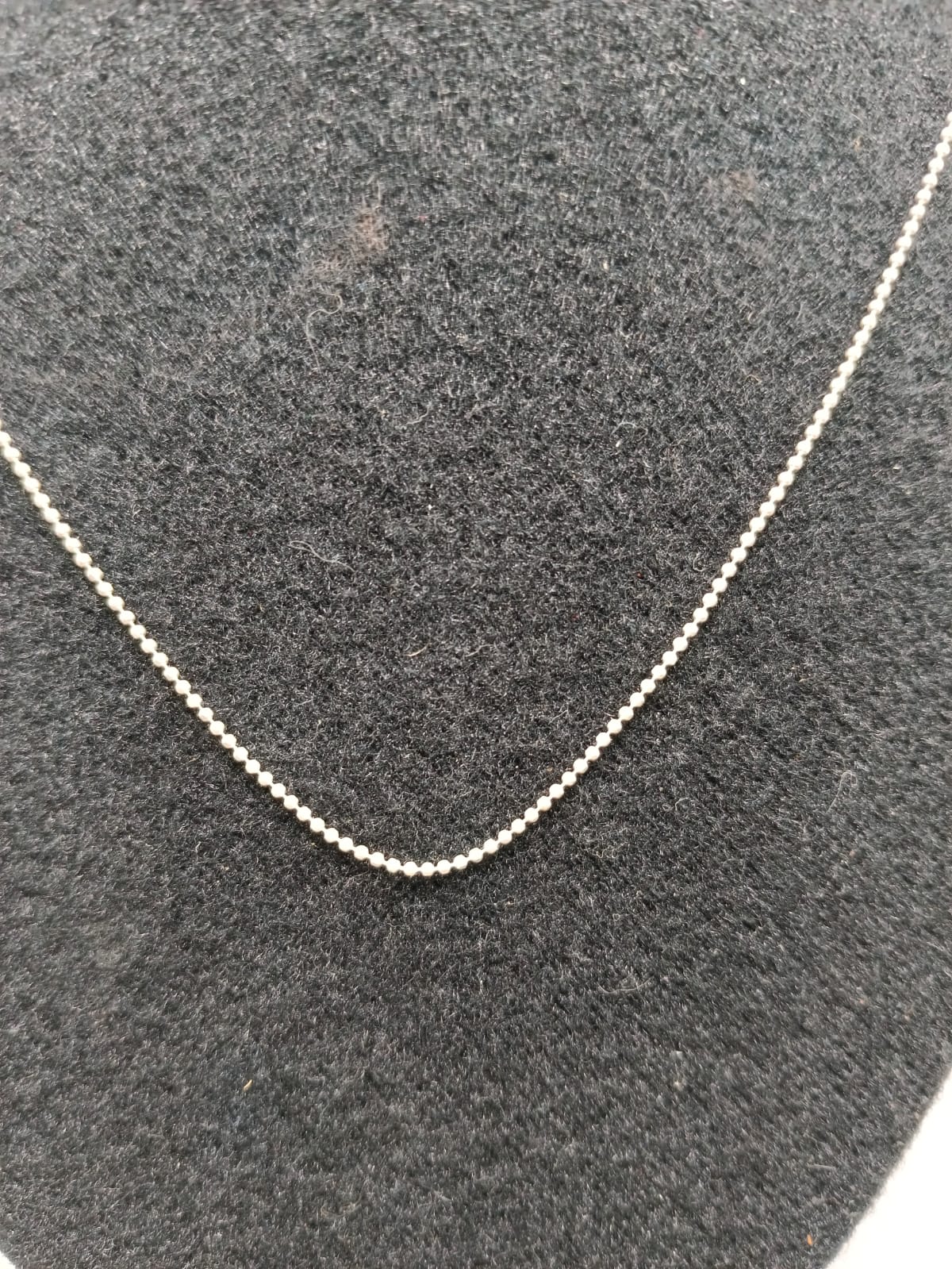 Collar punto seguido PLATA 925 peso 2.5gr 60cm, usado