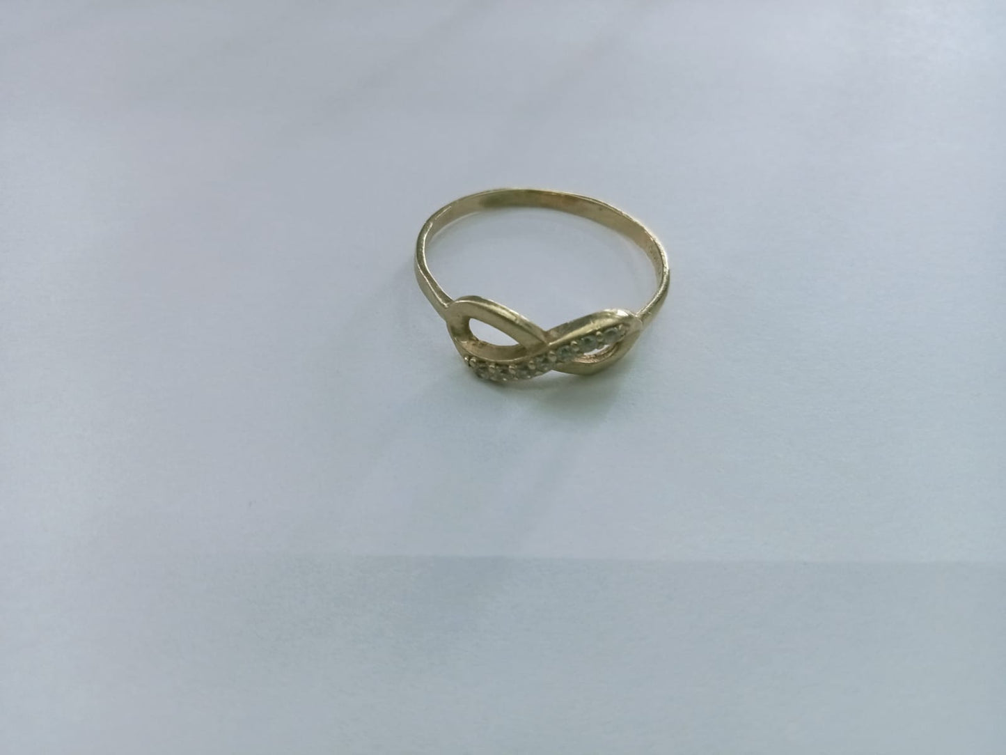 ✨ Anillo Infinito de Oro 10k – Talla 9.5