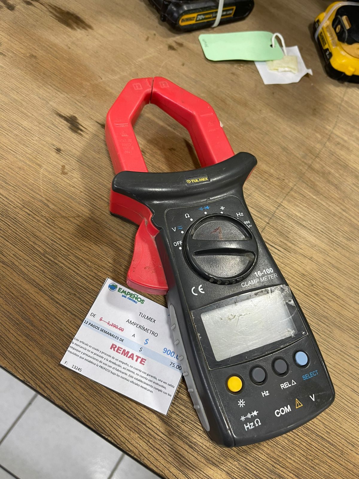 Amperimetro TULMEX-Usado