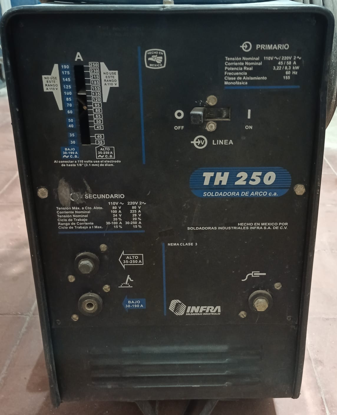 Soldadora inverter 110-220 IMFRA, usado