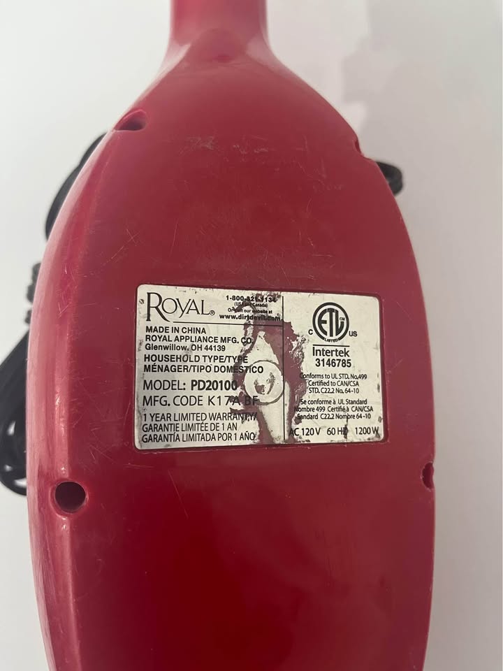 Limpiador de Vapor Royal PD20100 usado