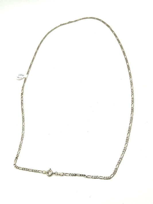 Cadena delgada tejido 3 x 1 de plata .925 peso 4.4gr 29cm