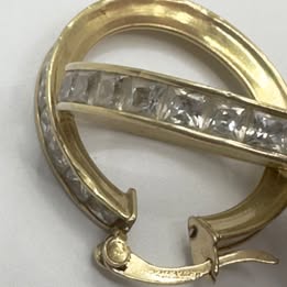 par de Arracadas de oro para dama 10k 5 grms usadas