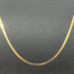 Oro Cadena Planchada 14K 22 CM 3.8 GRS