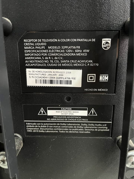 Pantalla Philips 32 pulgadas