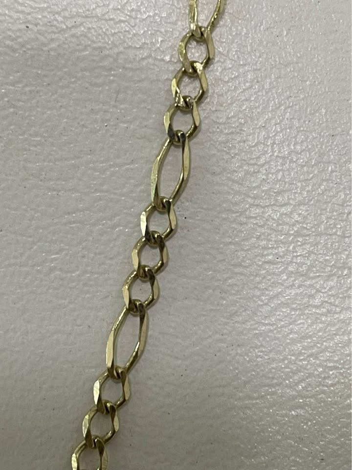 Cadena oro 10k/4.4gr/58cm largo/20mm anch