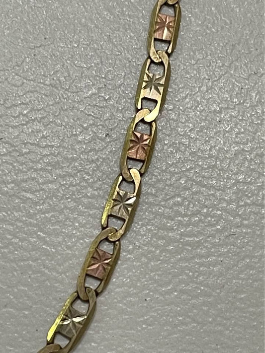 Cadena oro eslabones Valentino/10k/5.5gr