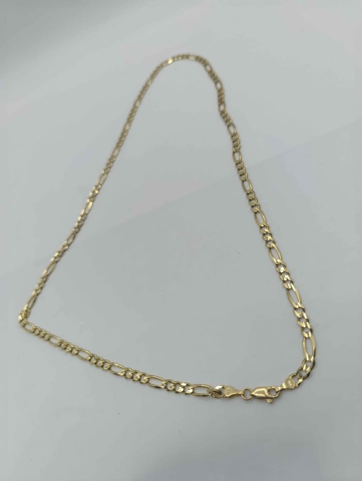Cadena tejido 3*1 oro 10k peso 16.6g 29 cm