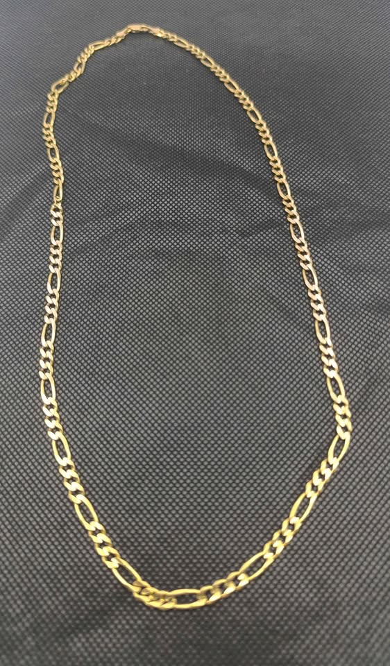 Cadena tejido 3*1 oro 10k peso 16.6g 29 cm