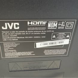 Smart TV JVC Roku 32” – Usado