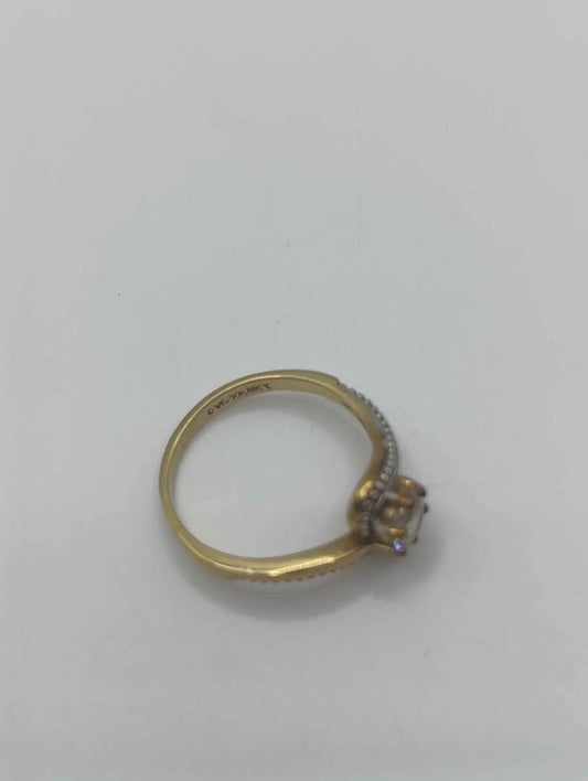 Anillo de oro con piedra 10k 2.4 gr #6.5