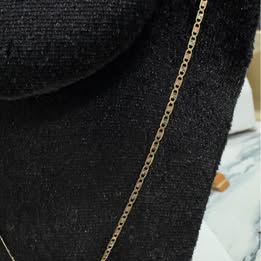 Cadena de Bautizo de Oro 10K – Usada+