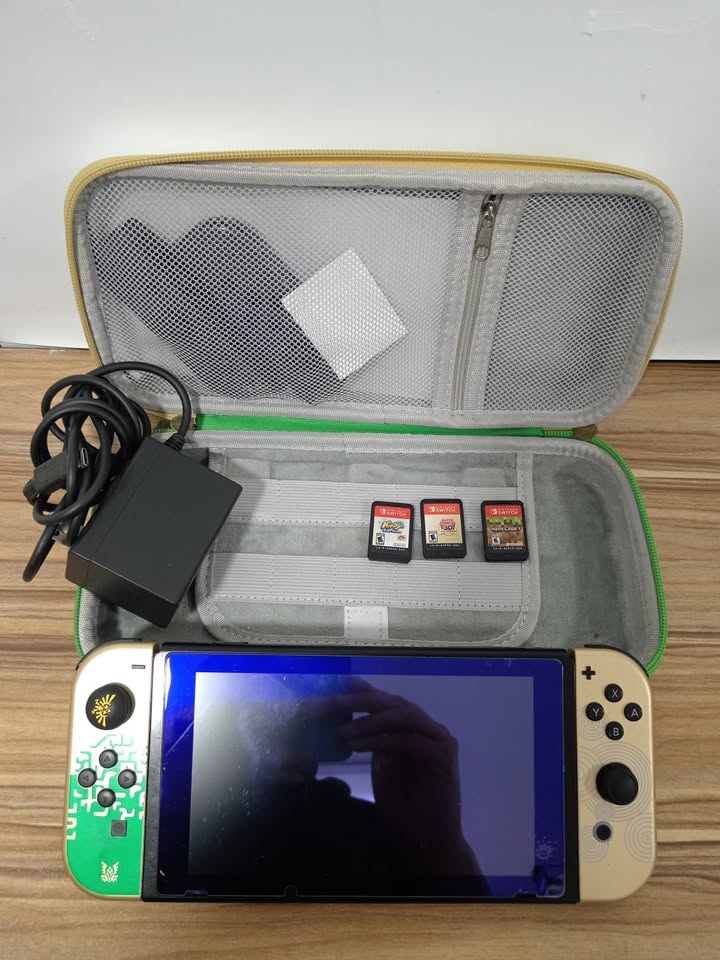 Nintendo Switch Oled Version Zelda 3 juegos