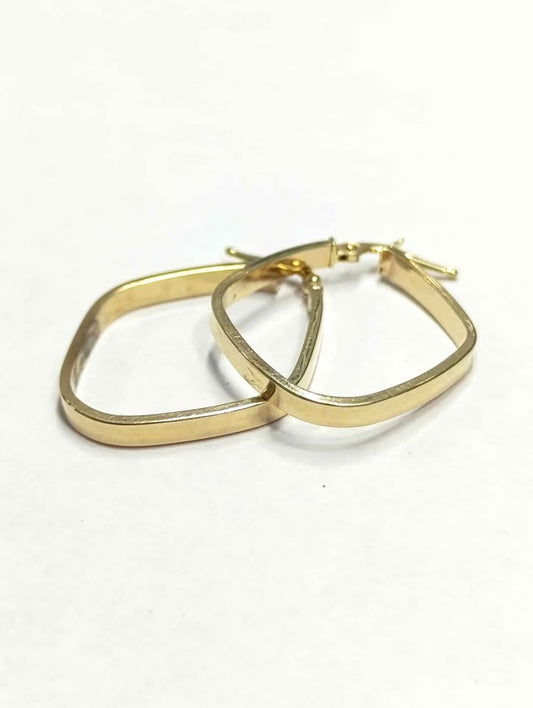 Par arracadas de oro 14k pesa 2gr usada