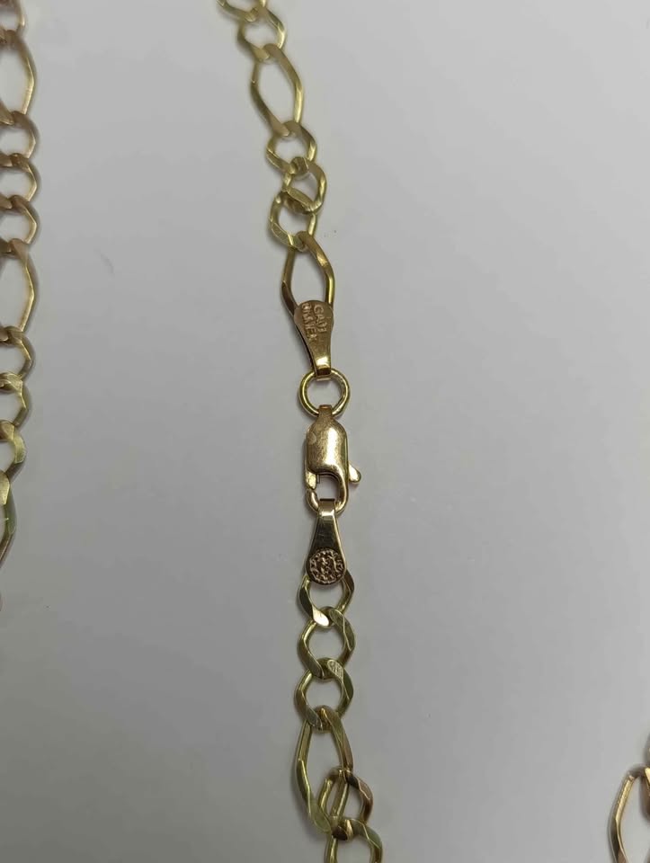 Cadena de oro tejido 3 x 1 10k pesa 10.8gr usada