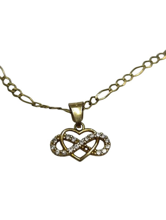 Cadena con dije infinito de oro 10k 3.5gr usada