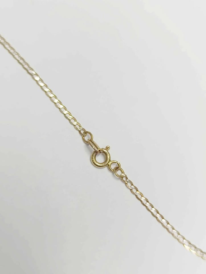 Cadena de oro tejido 1 x 1 14k peso 2.7gr usada