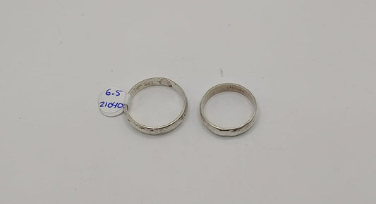 Par de Argollas PLATA 925 peso 6.5gr, usado