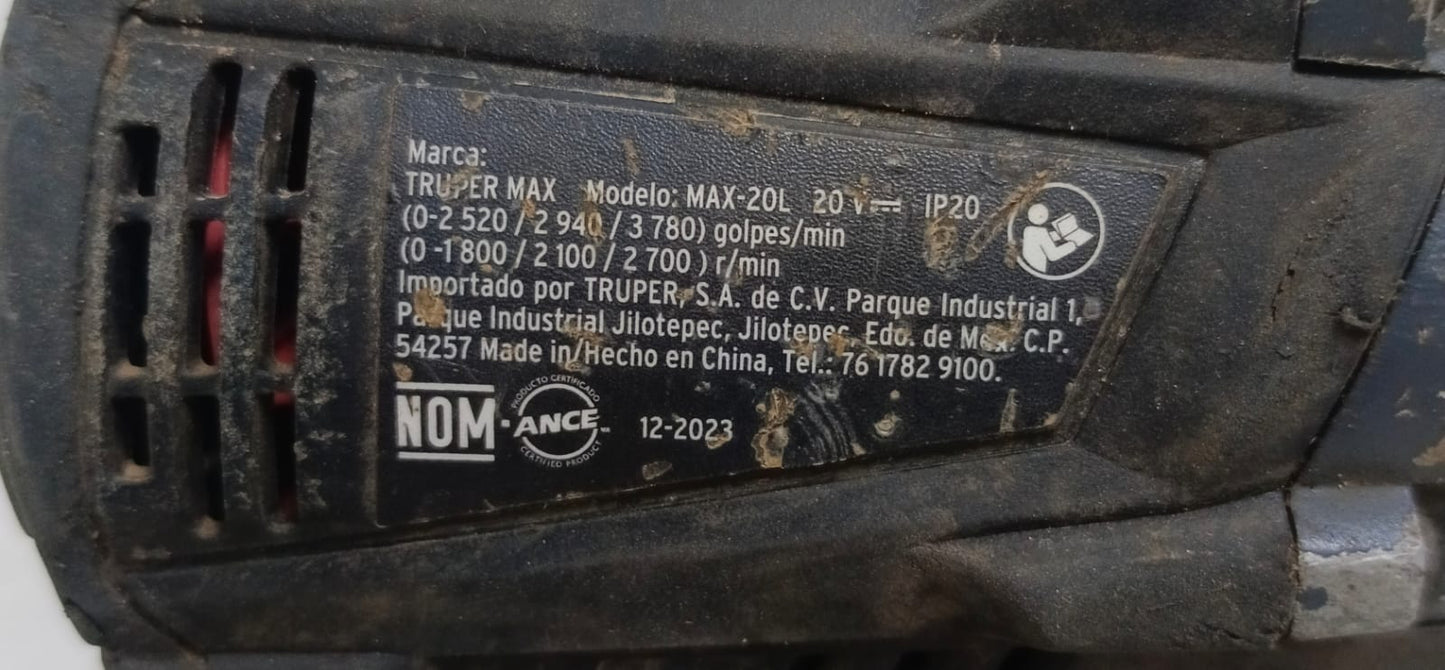Pistola de impacto inalambrico TRUPER max-20l con cargador, usado