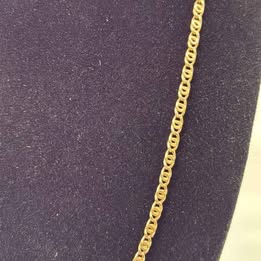Cadena tejido entrelazado oro 10k