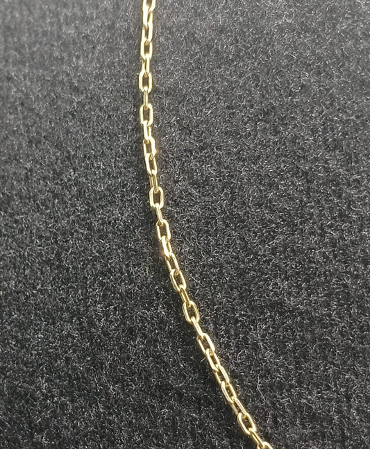 Cadena eslabon 1x1 ORO10k peso 1.7gr, usado