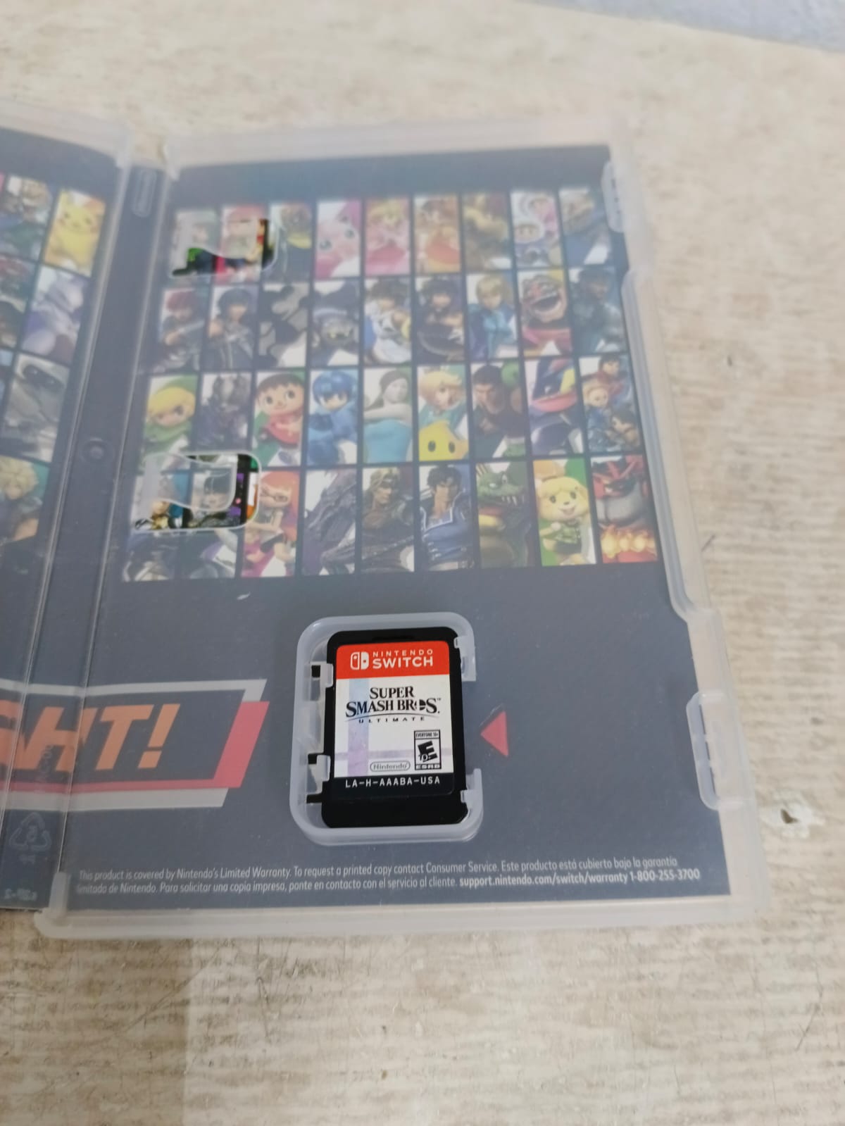 juego SUPER SMASH BROS, usado