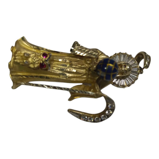 Oro Dije de la santa muerte 10k 14.8g usada