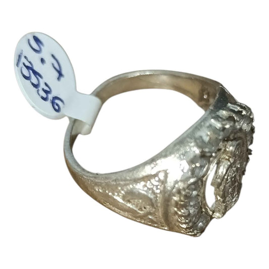 Plata anillo .925 Peso 5.7g Usado