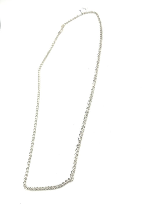 Cadena tejido chino 3.4 grs 22 cm baño de plata