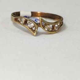 Anillo con sintéticos 10k p1.3gr