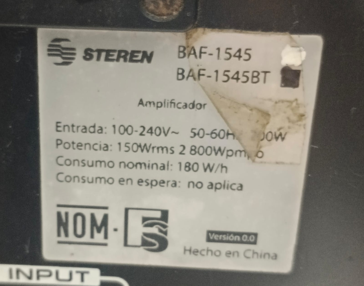 Bocina Amplificada STEREN baf1545, usado