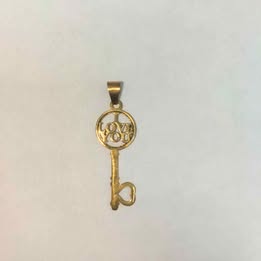 Dije de llave oro 10k p .7gr