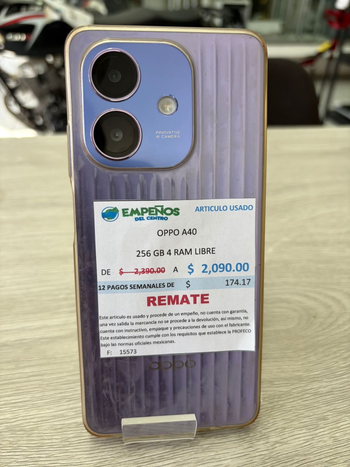 OPPO A40 256GB LIBERADO