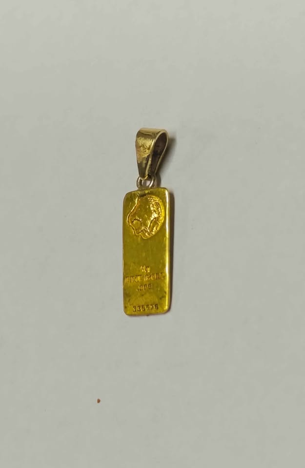 Oro Lingote 24 K 1 .3Gramo