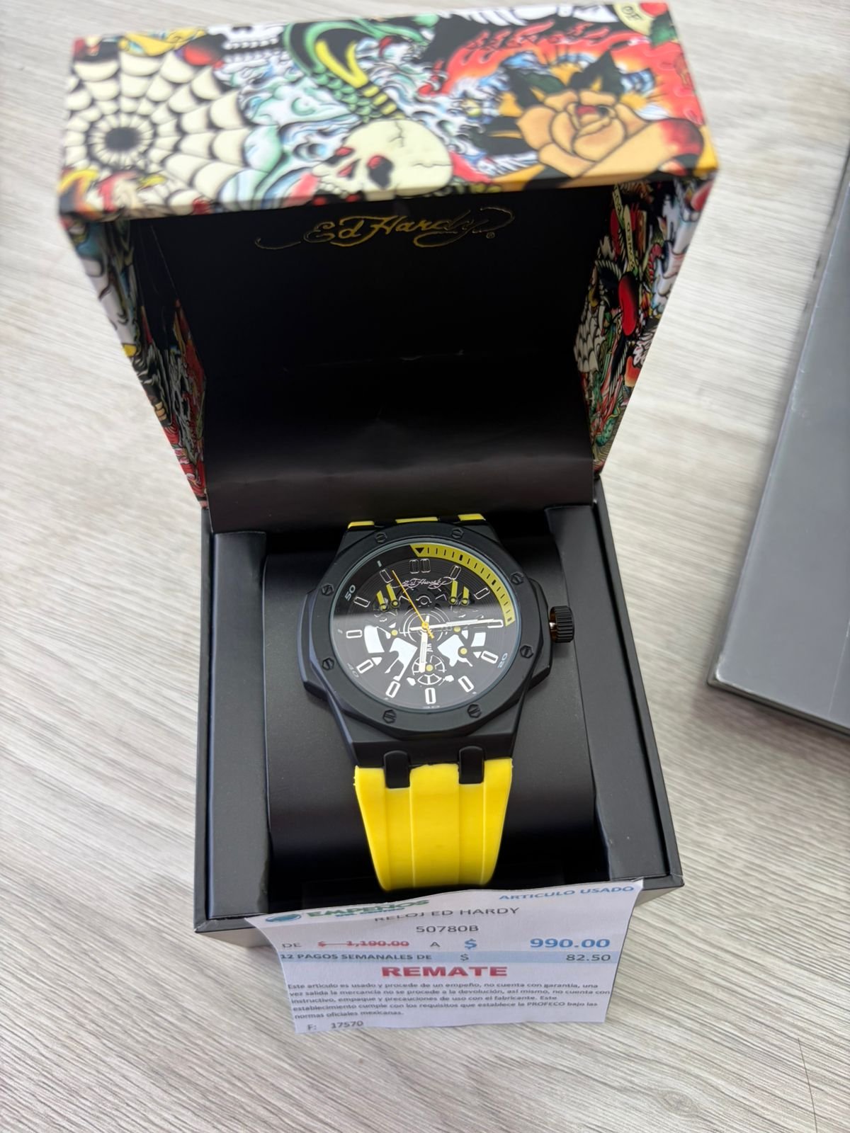 RELOJ ED HARDY 50780BB