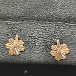 Aretes de trebol 10k p. 3gr