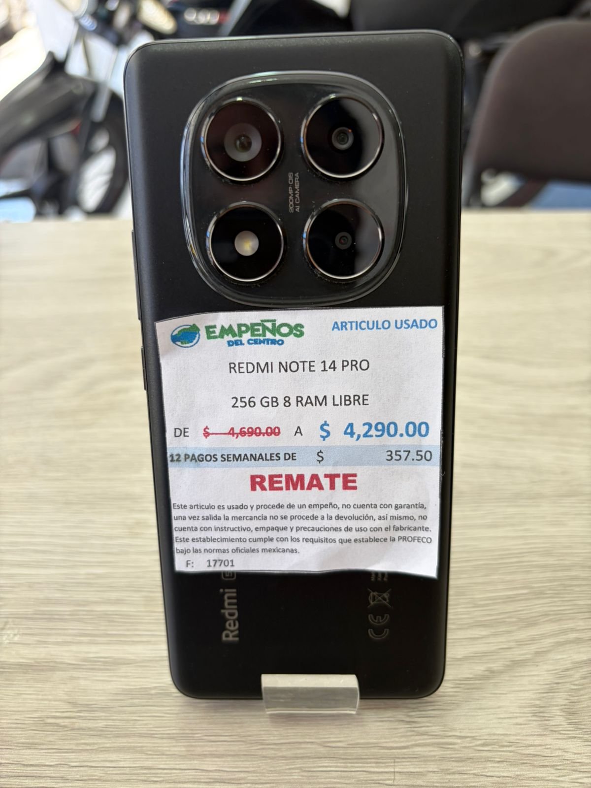 REDMI NOTE 14 PRO 256GB 8 RAM